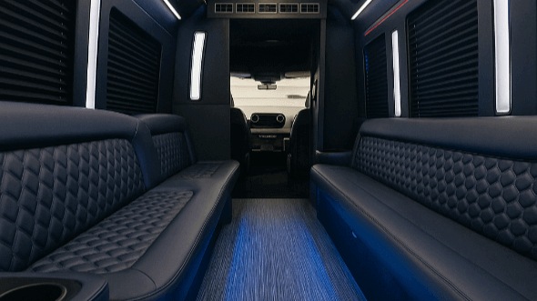 Interior of Sioux Falls Party Bus Company's 20 Passenger Party Bus in Sioux Falls