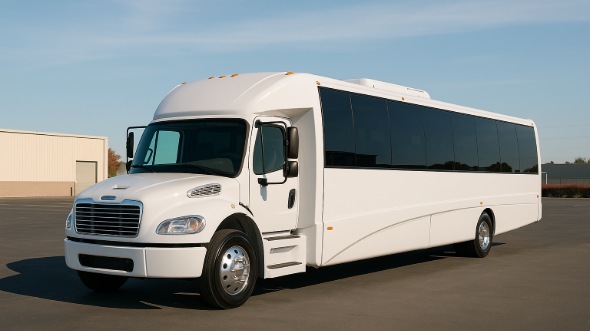 Exterior of Charter Bus Company Rochester's 25 Passenger Party Bus in Rochester
