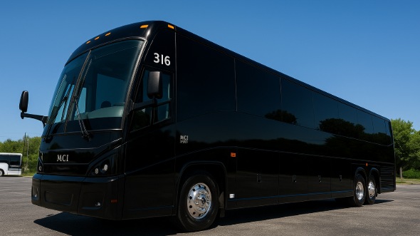 Exterior of Charter Bus Company Lincoln's 40 Passenger Party Bus in Lincoln