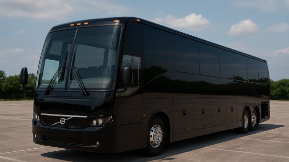Exterior of Charter Bus Company Sioux Falls's 46 Passenger Charter Bus in Sioux Falls