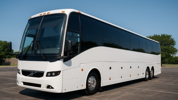 Exterior of Charter Bus Company Rochester's 50 Passenger Party Bus in Rochester